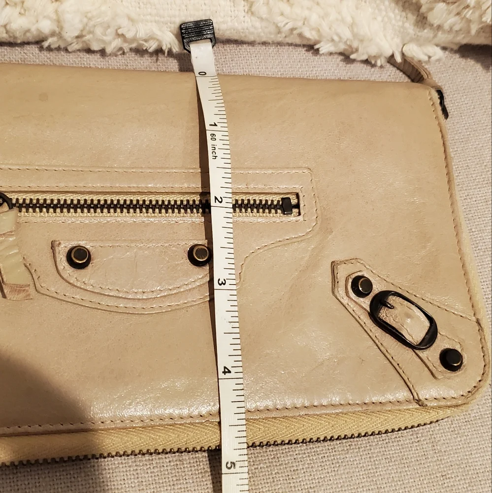 Balenciaga Long Tan Leather Wallet - Picture 10 of 15